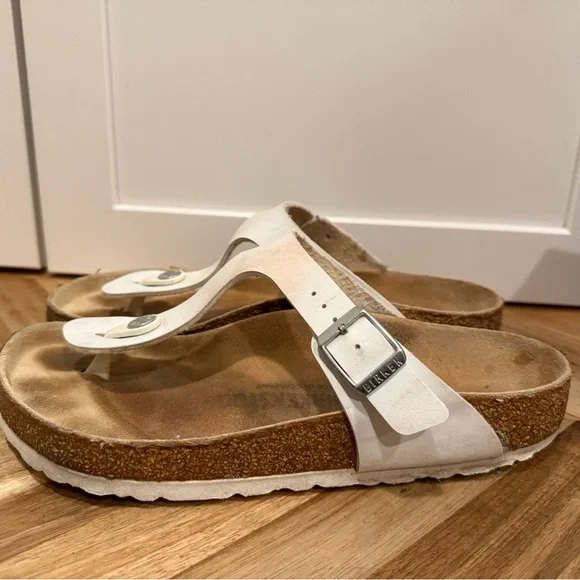Birkenstock Gizah Women's White Sandals size 38 - Picture 7 of 12